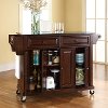 KF30004EMA Mahogany Kitchen Cart with Black Granite Top -3