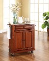 KF30022ECH Cherry Stainless Steel Top Portable Kitchen Cart