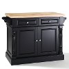 KF30006BK Black Butcher Block Top Kitchen Island - Oxford -3