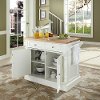 KF30006WH White Butcher Block Top Kitchen Island - Oxford -2