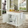 KF30006WH White Butcher Block Top Kitchen Island - Oxford -3