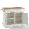 KF30006WH White Butcher Block Top Kitchen Island - Oxford -5
