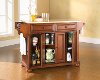 KF30001ACH Natural Wood Top Kitchen Island - Alexandria -2