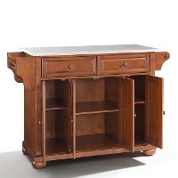 KF30003ACH Cherry Kitchen Island with Gray Granite Top - Alexandria-4