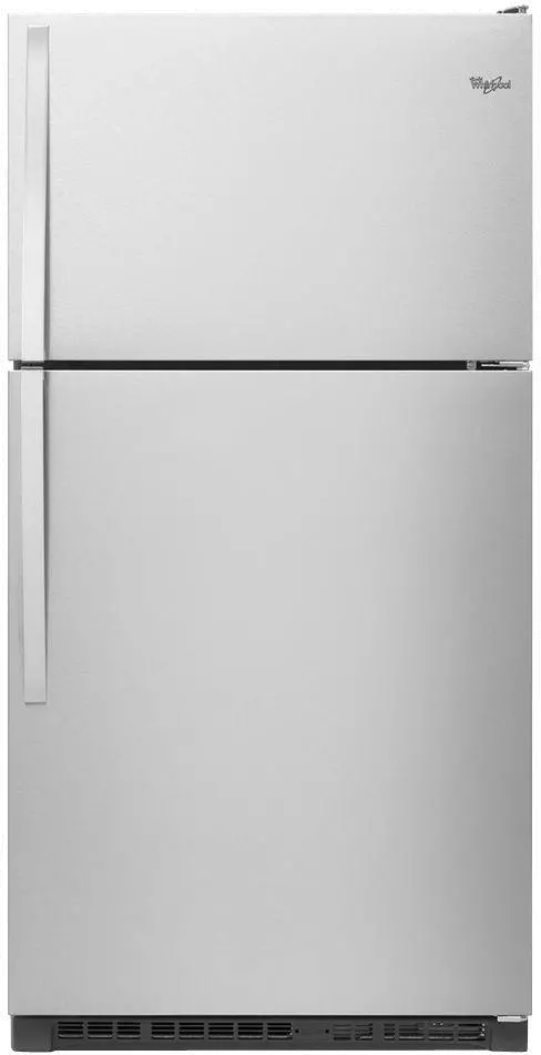 WRT311FZDM Whirlpool 20 cu ft Top Freezer Refrigerator - 33 W Stainless Steel-1