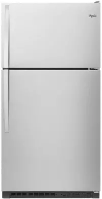 WRT311FZDM Whirlpool 20 cu ft Top Freezer Refrigerator - 33 W Stainless Steel