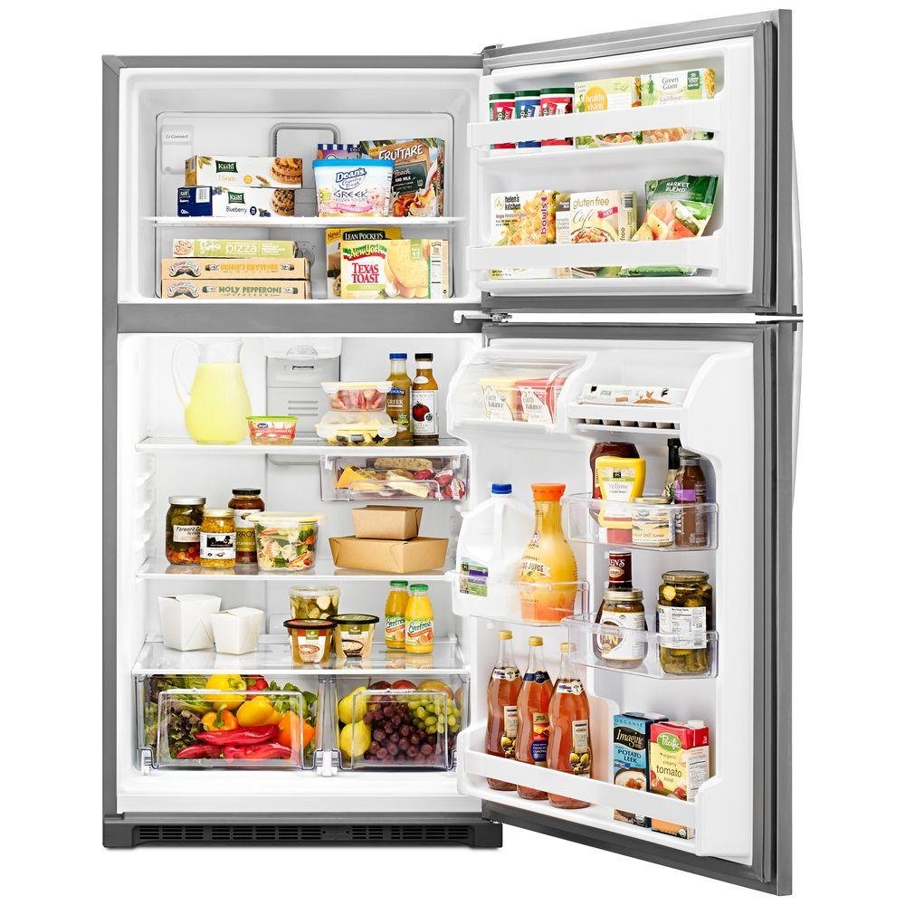WRT311FZDM Whirlpool 33 Inch Top Freezer Refrigerator - 20 cu. ft. Stainless Steel-2