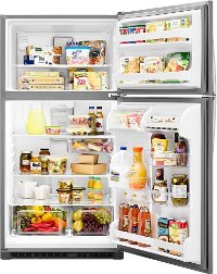 WRT311FZDM Whirlpool Top Freezer Refrigerator - 33 Inch Stainless Steel-2