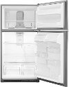 WRT311FZDM Whirlpool Top Freezer Refrigerator - 33 Inch Stainless Steel-3