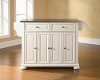 KF30002AWH Stainless Steel Top Kitchen Island - Alexandria