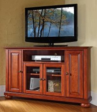 KF10006ACH Cherry 48 Inch Corner TV Stand - Alexandria
