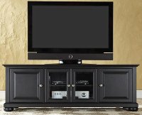 KF10005ABK Black 60 Inch Low Profile TV Stand - Alexandria