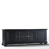 KF10005ABK Black 60 Inch Low Profile TV Stand - Alexandria-2