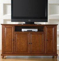 KF10001DCH Cherry 60 Inch TV Stand - Cambridge