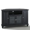 KF10006DBK Black 48 Inch Corner TV Stand - Cambridge -3