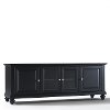 KF10005DBK Black 60 Inch Low Profile TV Stand - Cambridge-2