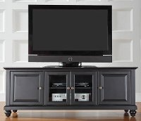 KF10005DBK Black Low Profile 60 Inch TV Stand - Cambridge