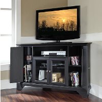 KF10006BBK Black 48 Inch Corner TV Stand - LaFayette-3