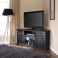 CF1000260-BK Black 60 Inch Corner TV Stand