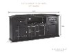 CF1000260-BK Black 60 Inch Corner TV Stand-2