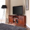 CF1000260-CH Cherry 60 Inch Corner TV Stand
