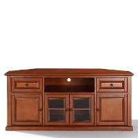 CF1000260-CH Cherry 60 Inch Corner TV Stand-2