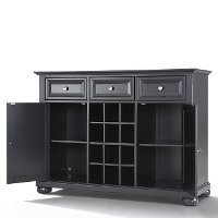 KF42001ABK Black Wine Buffet Server - Alexandria -4
