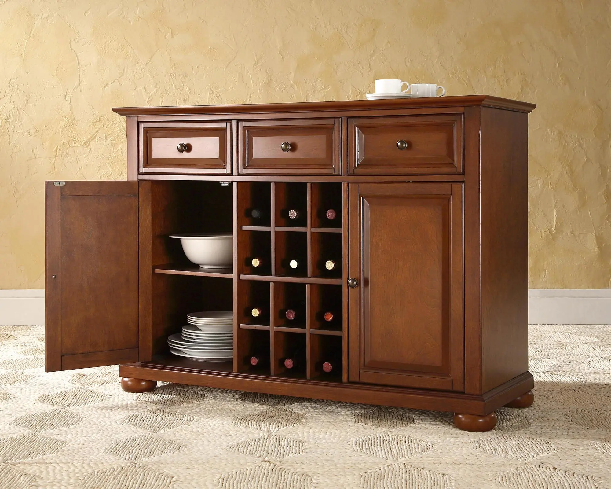KF42001ACH Cherry Wine Buffet Server - Alexandria -5
