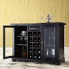 KF40002ABK Black Sliding Top Bar Cabinet - Alexandria -3
