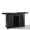 KF40002ABK Black Sliding Top Bar Cabinet - Alexandria -6