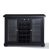 KF40002ABK Black Sliding Top Bar Cabinet - Alexandria -7