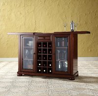 KF40002AMA Mahogany Sliding Top Bar Cabinet - Alexandria -2