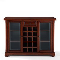 KF40002AMA Mahogany Sliding Top Bar Cabinet - Alexandria -3