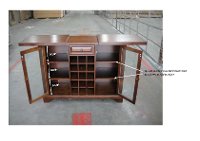 KF40002AMA Mahogany Sliding Top Bar Cabinet - Alexandria -8