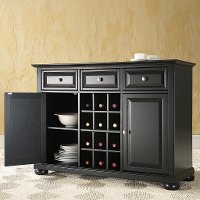 KF42001BBK Black Wine Buffet Server - LaFayette -3