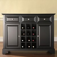 KF42001BBK Black Wine Buffet Server - LaFayette -5