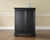 KF40001BBK Black Expandable Bar Cabinet - LaFayette -2