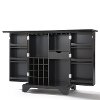 KF40001BBK Black Expandable Bar Cabinet - LaFayette -5
