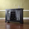 KF40002BBK Black Sliding Top Bar Cabinet - LaFayette