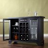 KF40002BBK Black Sliding Top Bar Cabinet - LaFayette -3