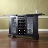 KF40002BBK Black Sliding Top Bar Cabinet - LaFayette -2