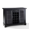KF40002BBK Black Sliding Top Bar Cabinet - LaFayette -5