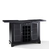 KF40002BBK Black Sliding Top Bar Cabinet - LaFayette -6