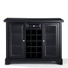KF40002BBK Black Sliding Top Bar Cabinet - LaFayette -7