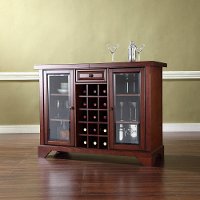 KF40002BMA Mahogany Sliding Top Bar Cabinet - LaFayette