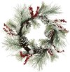 Snow Pine Berry Wreath