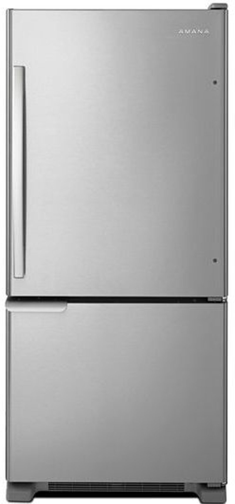 Amana 18 7 Cu Ft Bottom Freezer Refrigerator 30 Inch Stainless Steel Rc Willey