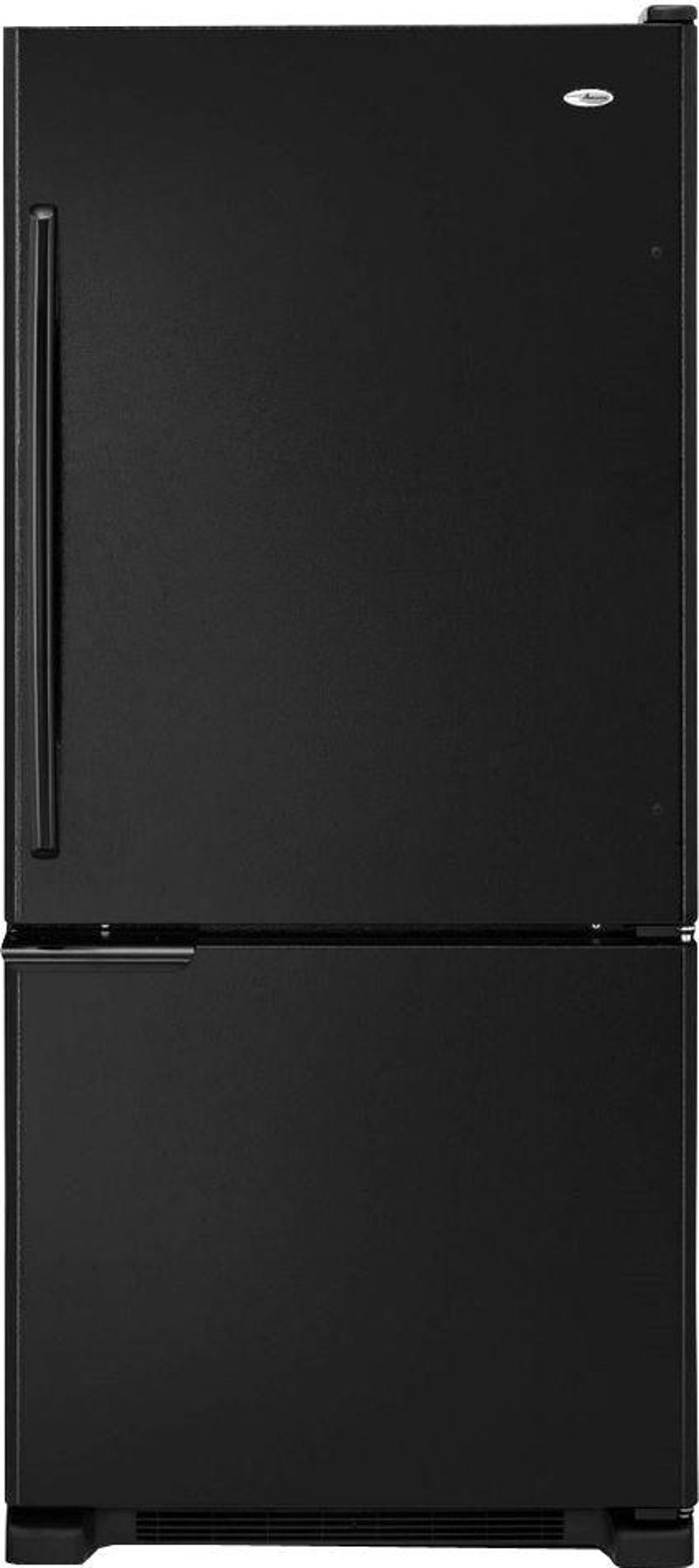 Amana 18 7 Cu Ft Bottom Freezer Refrigerator 30 Inch Black