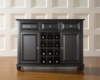 KF42001DBK Black Wine Buffet Server - Cambridge