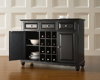 KF42001DBK Black Wine Buffet Server - Cambridge -5